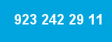 923 242 29 11 923 242 29 11